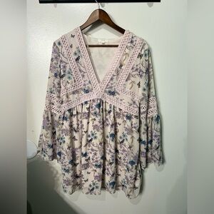 NWT c&j collection butterfly dress size large